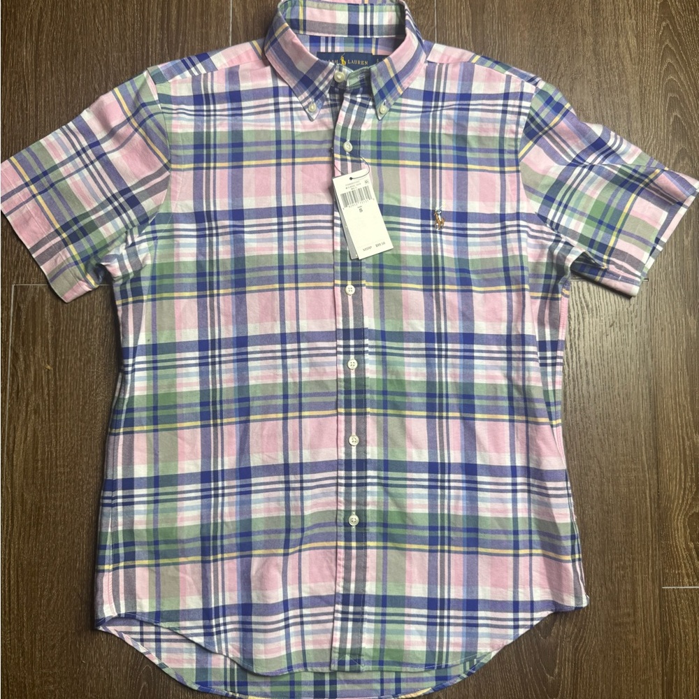 Ralph Lauren sMen's Multicolor Plaid Shirt size small brand new with tags!!!